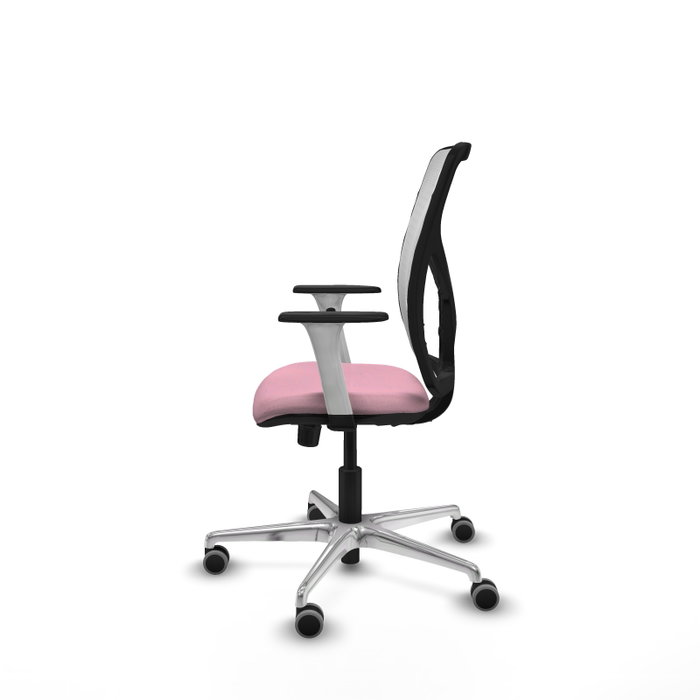 PIQUERAS Y CRESPO Silla de oficina Motilla Rosa y Blanco PIQUERAS Y CRESPO Silla de oficina Motilla Rosa y Blanco