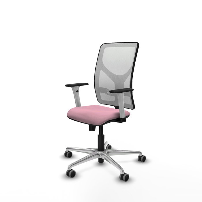 PIQUERAS Y CRESPO Silla de oficina Motilla Rosa y Blanco PIQUERAS Y CRESPO Silla de oficina Motilla Rosa y Blanco