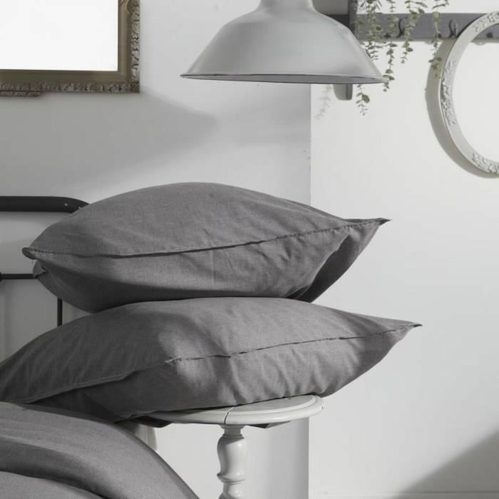 Today Funda nórdica HOY - CHARME Chambray Gris oscuro Capucine 260 x 240 cm Today Funda nórdica HOY - CHARME Chambray Gris oscuro Capucine 260 x 240 cm