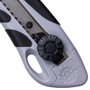 Je cherche une Idee Cutter con 3 Cuchillas Recambio, Mango Antideslizante, Colores Surtidos (Azul, Gris), 17,3 cm