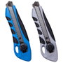 Je cherche une Idee Cutter con 3 Cuchillas Recambio, Mango Antideslizante, Colores Surtidos (Azul, Gris), 17,3 cm