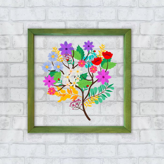 Wallity Cuadro Decorativo Enmarcado CAM2809369 de Madera y Cristal con Impresión UV 32 x 32 cm Wallity Cuadro Decorativo Enmarcado CAM2809369 de Madera y Cristal con Impresión UV 32 x 32 cm