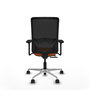 PIQUERAS Y CRESPO Silla de oficina Zulema Naranja y Negro
