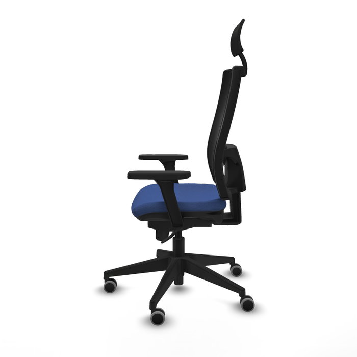 PIQUERAS Y CRESPO Silla de oficina Horna con mecanismo Sincro, Azul marino y Negro PIQUERAS Y CRESPO Silla de oficina Horna con mecanismo Sincro, Azul marino y Negro