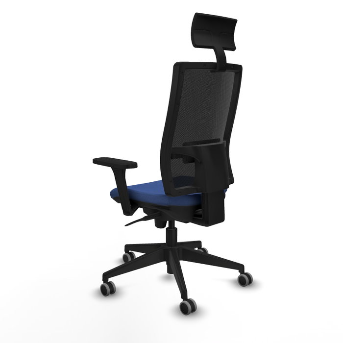 PIQUERAS Y CRESPO Silla de oficina Horna con mecanismo Sincro, Azul marino y Negro PIQUERAS Y CRESPO Silla de oficina Horna con mecanismo Sincro, Azul marino y Negro
