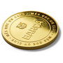 Moneda Conmemorativa FC Barcelona Barça Oro en Zamak Dorado Ø 4 cm con Cápsula Acrílica - Colección