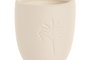 DKD Home Decor Portacepillos de Cerámica Tropical Palm Blanco