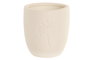 DKD Home Decor Portacepillos de Cerámica Tropical Palm Blanco