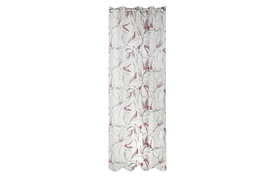 DKD Home Decor Cortina de Poliéster y Metal Roja 140x270 cm