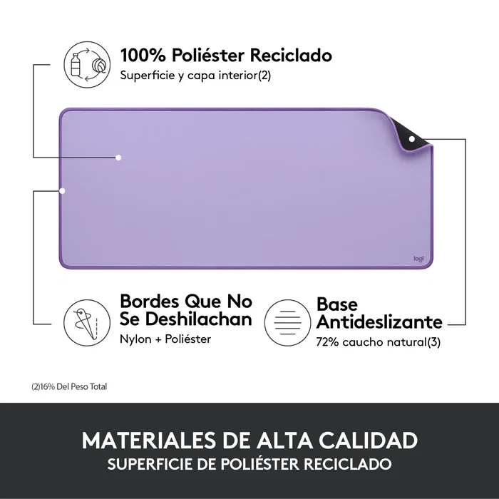 Logitech Desk Mat Studio Lavanda 700 x 300 mm Logitech Desk Mat Studio Lavanda 700 x 300 mm