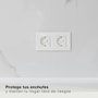 Hantums Bolsa de 5 protectores para enchufes sucko Blanco