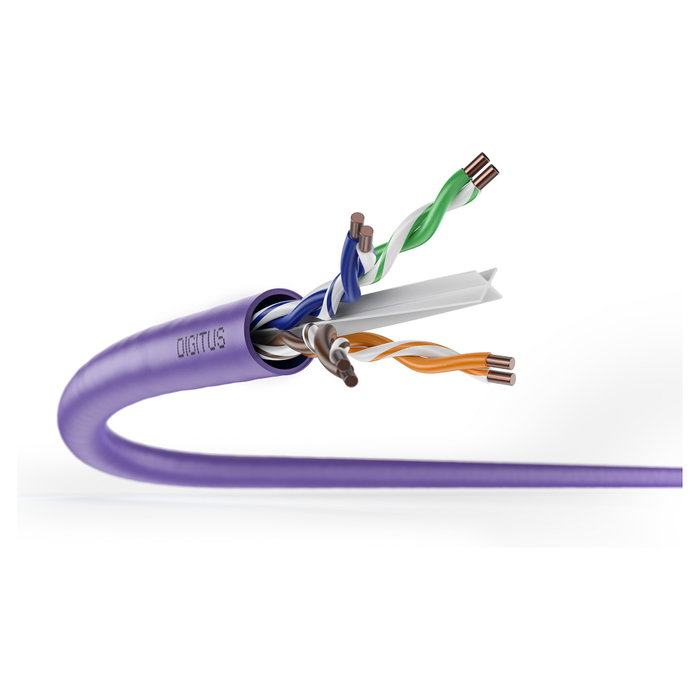 Digitus Cable de instalación Cat6 U/UTP 305m Violeta