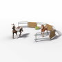 Schleich Figura de camioneta y remolque ecuestre grande Horse Club Series 42705