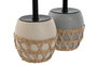 DKD Home Decor Escobillero Dolomite Fibra Pack de 2, Colores Surtidos