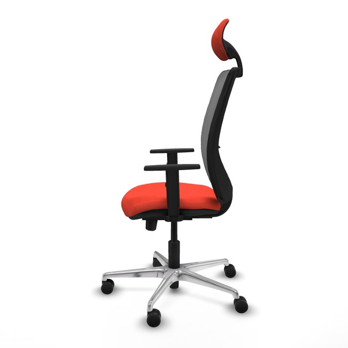 PIQUERAS Y CRESPO Silla de oficina Zulema Naranja oscuro y Gris