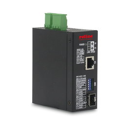 ROLINE Industrie Konverter 10/100/1000T - 100/1000 Fiber