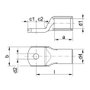 Klauke Terminal de tubo con ojo de visión 25qmm M10 estañado