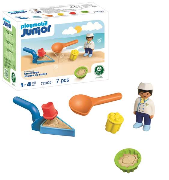 Playmobil Junior Sand Panadería - Set de Juego de Arena para Niños de 1 a 4 Años