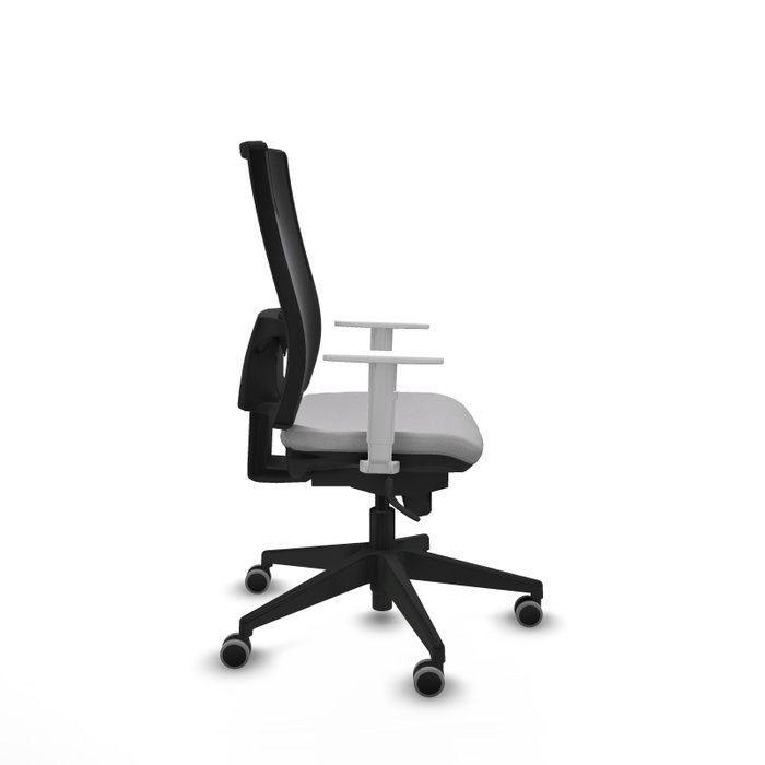 PIQUERAS Y CRESPO Silla de oficina Horna con mecanismo Sincro, Gris claro y Negro