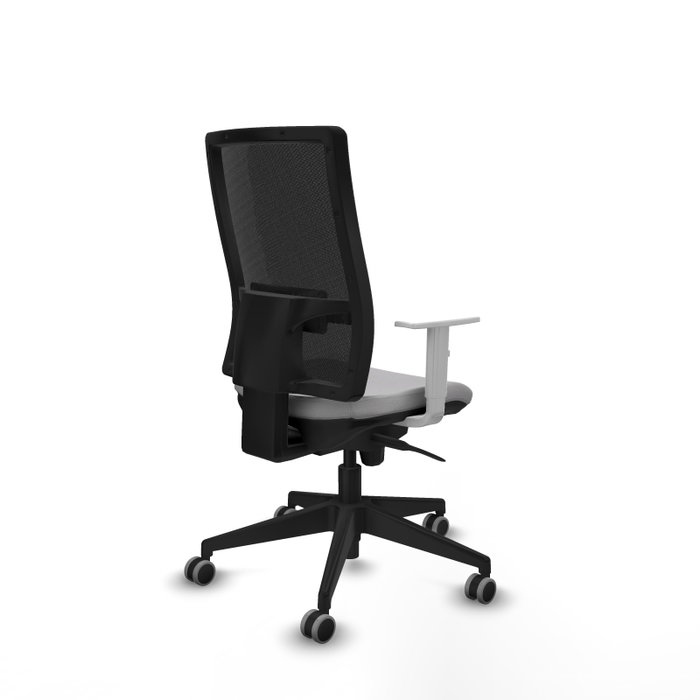 PIQUERAS Y CRESPO Silla de oficina Horna con mecanismo Sincro, Gris claro y Negro