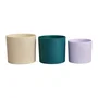 Elho Maceta Lex Pott Set 14 Blanco Verde Morado L 14 x An 13,8 x Al 12 cm Interior 100% reciclado ELH1361201345000