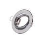 Vepa Aro Foco Downlight Circular Basculante 90mm Acero Cromado para LED GU10/GU5.3