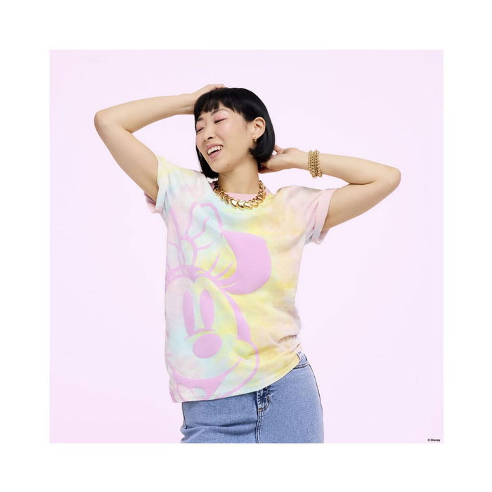 Disney by Loungefly Tee Camiseta Unisex Minnie Mouse Tie Die talla M