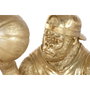 DKD Home Decor Figura de Gorila Dorado en Resina