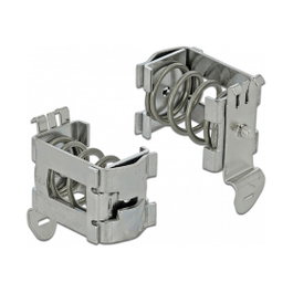 DeLOCK 66442 Abrazadera de blindaje para carril DIN para cables de 10 - 20 mm