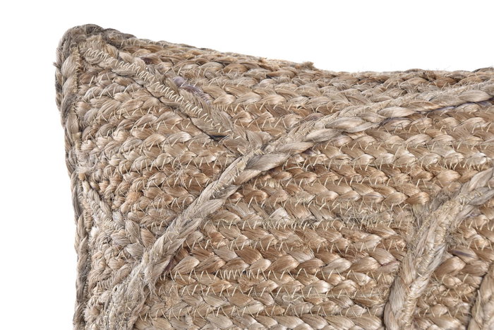 DKD Home Decor Cojín de Yute Natural 50x30x10 cm, Marrón