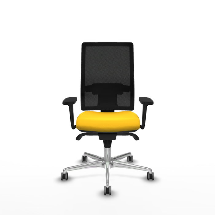 PIQUERAS Y CRESPO Silla de oficina Horna con Mecanismo Sincro, Amarillo y Negro PIQUERAS Y CRESPO Silla de oficina Horna con Mecanismo Sincro, Amarillo y Negro