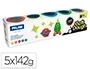 Pasta Modelar Milan Soft Dough Neon Caja De 5 (Botes De 142 Gr.)