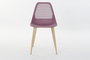 DKD Home Decor Silla PP Metal Mate Magenta