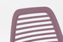 DKD Home Decor Silla PP Metal Mate Magenta