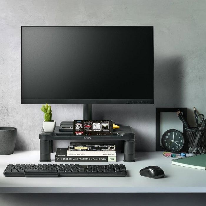 Ngs Soporte elevador ajustable para monitor y portátil