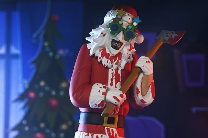 NECA Terrifier 3 Toony Terrors Figura Art the Clown Santa Suit Bloody Version 15 cm