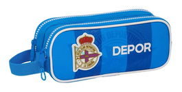 Portatodo Doble R. C. Deportivo de La Coruña Azul 21 x 8 x 6 cm