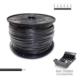 Sediles Cable H07Z1-K 1,50 mm² Negro 500 m Cablecillo Flexible Libre de Halogenos Bobina Mediana