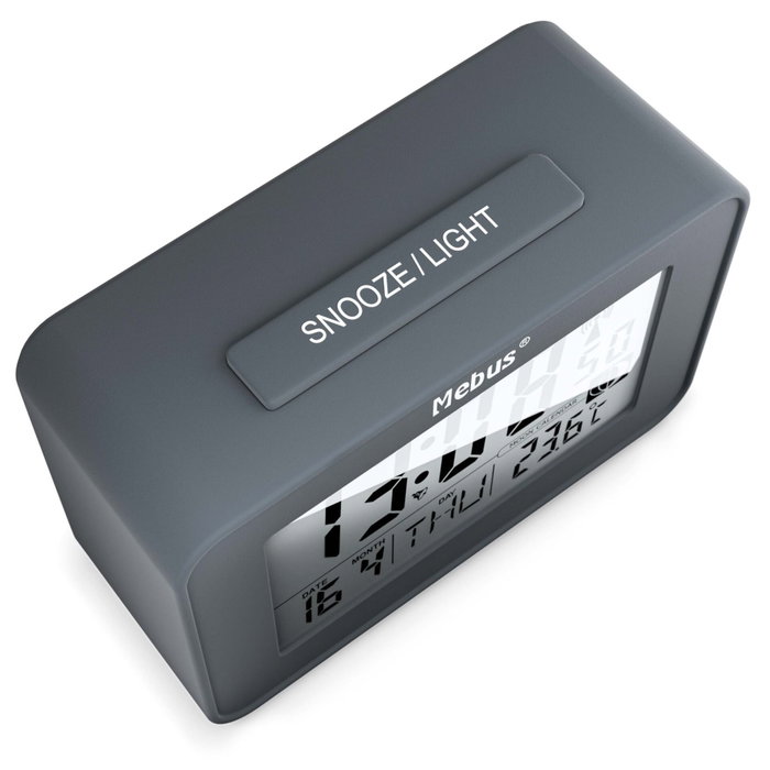 Mebus 51460 Reloj despertador digital con control de radio y termómetro Mebus 51460 Reloj despertador digital con control de radio y termómetro