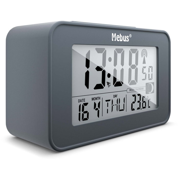 Mebus 51460 Reloj despertador digital con control de radio y termómetro Mebus 51460 Reloj despertador digital con control de radio y termómetro