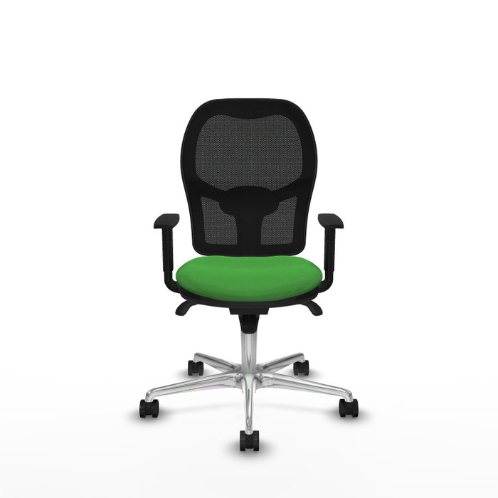 PIQUERAS Y CRESPO Silla de oficina Jorquera verde y negra