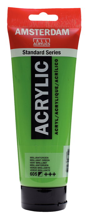 Amsterdam Standard Series Pintura Acrílica Verde Brillante 605, 250 ml Amsterdam Standard Series Pintura Acrílica Verde Brillante 605, 250 ml