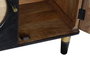 DKD Home Decor Buffet de Mango y Ratán Negro 150x40x65 cm