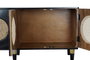 DKD Home Decor Buffet de Mango y Ratán Negro 150x40x65 cm
