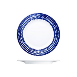 Langenthal Plato Llano Points de Porcelana, Vajilla, Diámetro 20 cm (Set de 6)