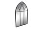 DKD Home Decor Espejo Metal Ventana Negro 36x2x65 cm