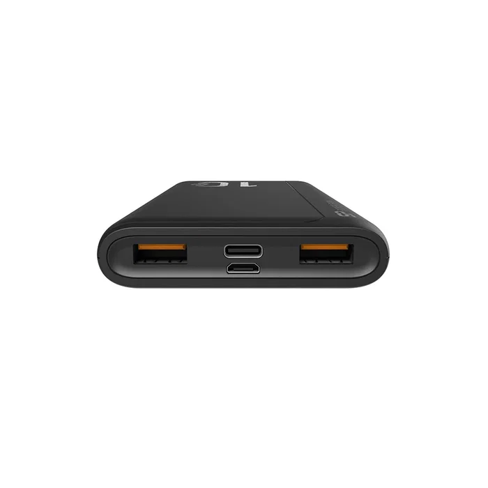 Silicon Power QP15 Power Bank 10000mAh Negro - Carga Rápida QC3.0 y PD 18W con 2xUSB-A, 1xUSB-C, 1xMicro-USB