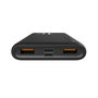 Silicon Power Powerbank QP15 10000mAh Batería Externa con Carga Rápida Quick Charge 3.0 y Power Delivery PD, Color Negro