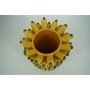 DKD Home Decor Jarrón de Gres Plátano Amarillo y Verde 28x28x40 cm