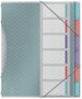 Esselte Carpeta Clasificadora Colour Breeze A4 con 6 Separadores y Goma Elástica